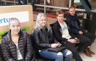 19-vuotiaat maaottelijat. Elina, Hanna, Jere ja Iiro