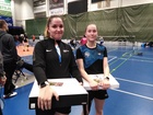 NK-V 2. Johanna Luostarinen BadU ja 1. Noora Nokkala KouSS, Hämeenlinna 19.1.2020