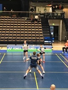 SM 3.2.2023 Sekuri, Pihla ja Konsta Mäkelä HalSu - Noora Nokkala KouSS ja Juuso Kuoppala AK 0-2 (17-21, 14-21)