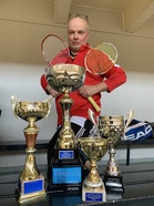 Hese "kärppä" ja jaossa olleet kiertopalkinnot 11.5.2019