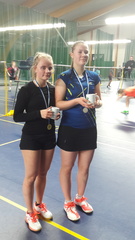 SM TK-17, 18.3.2018. Finaalissa Lappeenrannan tytöt, 1. Silja Soikkeli ja 2. Paula Oksanen (13-21, 21-17 ja 27-25). Onneksi Olkoon WilSu!