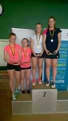 NN-15 1. Silja Soikkeli-Paula Oksanen WilSu ja 2. Noora-Johanna Kelavuori SaSu. ESB Juniorieliitti 17.1.2016