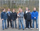 Haminan voittoisa joukkue+pokaali 2011